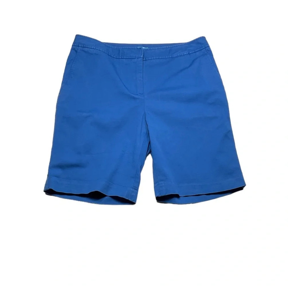 JMcLaughlin Women’s Bermuda Shorts Sz 4 Royal Blue Classic Coastal Preppy